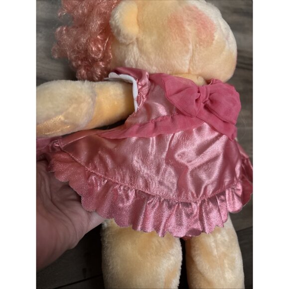 VTG. Kenner 1985 HUGGA BUNCH 17" HUGGINS Doll Curly Pink Hair Blue Eyes Plush - Picture 11 of 11